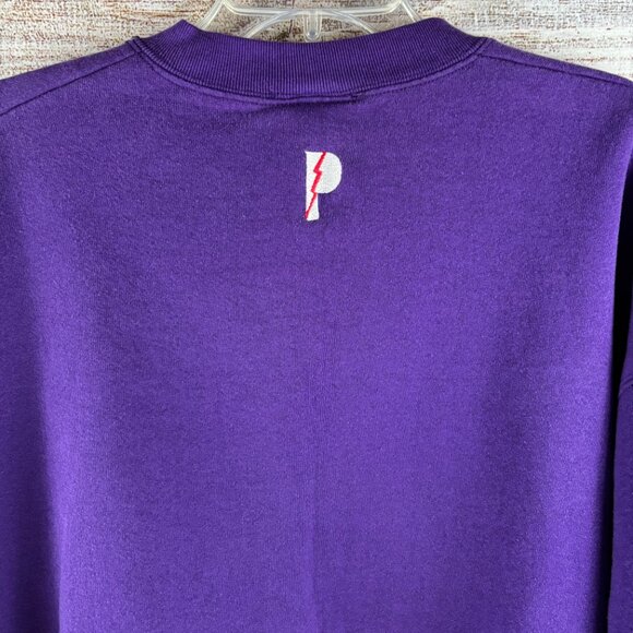 VTG Charlotte Hornets Sweatshirt Embroidered Logo NBA Men's XXL Purple USA - Picture 5 of 10